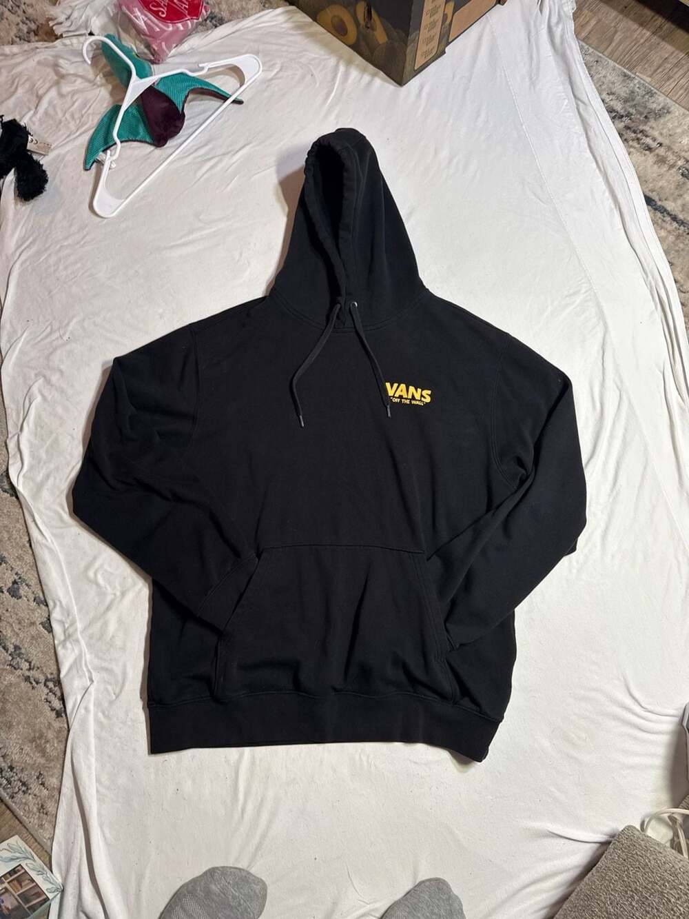 Vans Off The Wall Skeleton Flamingo Floatie Graphic Hoodie Black XL